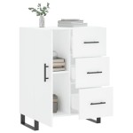 vidaXL Servantă, alb, 69,5x34x90 cm, lemn compozit
