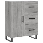 vidaXL Servantă, gri sonoma, 69,5x34x90 cm, lemn compozit vidaXL Servantă, gri sonoma, 69,5x34x90 cm, lemn compozit