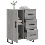 vidaXL Servantă, gri sonoma, 69,5x34x90 cm, lemn compozit vidaXL Servantă, gri sonoma, 69,5x34x90 cm, lemn compozit