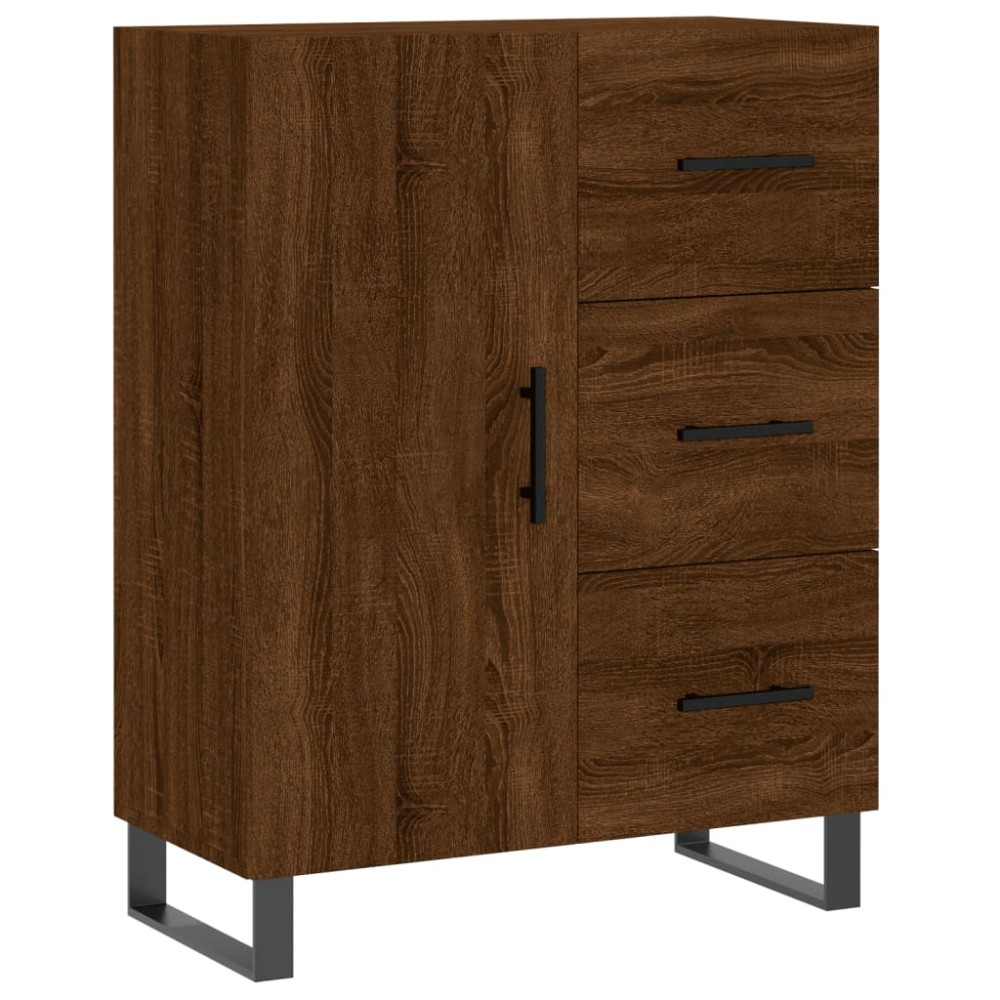 vidaXL Servantă, stejar maro, 69,5x34x90 cm, lemn prelucrat