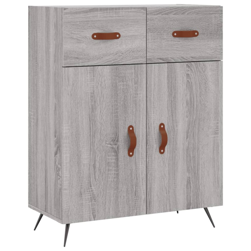 vidaXL Dulap, gri sonoma, 69,5x34x90 cm, lemn compozit