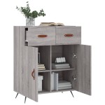 vidaXL Dulap, gri sonoma, 69,5x34x90 cm, lemn compozit vidaXL Dulap, gri sonoma, 69,5x34x90 cm, lemn compozit