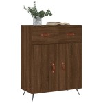 vidaXL Dulap, stejar maro, 69,5x34x90 cm, lemn prelucrat