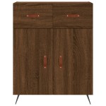vidaXL Dulap, stejar maro, 69,5x34x90 cm, lemn prelucrat