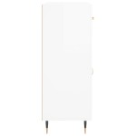 vidaXL Dulap, alb extralucios, 69,5x34x90 cm, lemn compozit