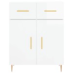vidaXL Dulap, alb extralucios, 69,5x34x90 cm, lemn compozit