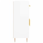 vidaXL Dulap, alb extralucios, 69,5x34x90 cm, lemn compozit