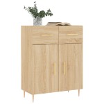 vidaXL Dulap, stejar sonoma, 69,5x34x90 cm, lemn compozit