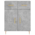 vidaXL Dulap, gri beton, 69,5x34x90 cm, lemn compozit
