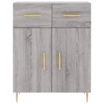 vidaXL Dulap, gri sonoma, 69,5x34x90 cm, lemn compozit
