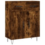 vidaXL Dulap, stejar fumuriu, 69,5x34x90 cm, lemn compozit