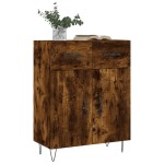 vidaXL Dulap, stejar fumuriu, 69,5x34x90 cm, lemn compozit