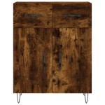 vidaXL Dulap, stejar fumuriu, 69,5x34x90 cm, lemn compozit