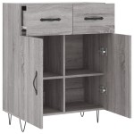 vidaXL Dulap, gri sonoma, 69,5x34x90 cm, lemn compozit vidaXL Dulap, gri sonoma, 69,5x34x90 cm, lemn compozit