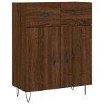 vidaXL Dulap, stejar maro, 69,5x34x90 cm, lemn prelucrat