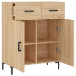 vidaXL Dulap, stejar sonoma, 69,5x34x90 cm, lemn compozit