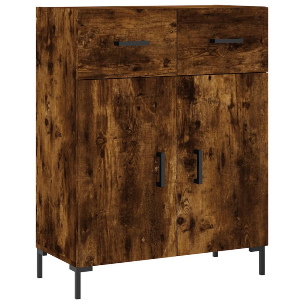 vidaXL Dulap, stejar fumuriu, 69,5x34x90 cm, lemn compozit