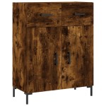 vidaXL Dulap, stejar fumuriu, 69,5x34x90 cm, lemn compozit