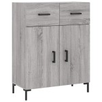 vidaXL Dulap, gri sonoma, 69,5x34x90 cm, lemn compozit