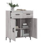 vidaXL Dulap, gri sonoma, 69,5x34x90 cm, lemn compozit