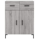 vidaXL Dulap, gri sonoma, 69,5x34x90 cm, lemn compozit