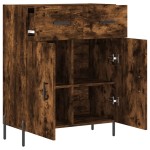 vidaXL Dulap, stejar fumuriu, 69,5x34x90 cm, lemn compozit