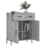 vidaXL Dulap, gri sonoma, 69,5x34x90 cm, lemn compozit vidaXL Dulap, gri sonoma, 69,5x34x90 cm, lemn compozit