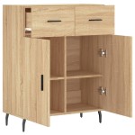 vidaXL Dulap, stejar sonoma, 69,5x34x90 cm, lemn compozit