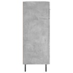 vidaXL Dulap, gri beton, 69,5x34x90 cm, lemn compozit