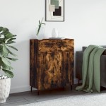 vidaXL Dulap, stejar fumuriu, 69,5x34x90 cm, lemn compozit