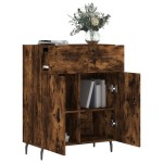vidaXL Dulap, stejar fumuriu, 69,5x34x90 cm, lemn compozit