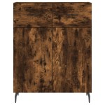 vidaXL Dulap, stejar fumuriu, 69,5x34x90 cm, lemn compozit