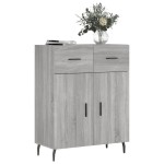 vidaXL Dulap, gri sonoma, 69,5x34x90 cm, lemn compozit