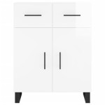 vidaXL Dulap, alb extralucios, 69,5x34x90 cm, lemn compozit
