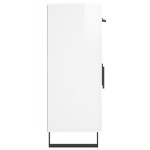 vidaXL Dulap, alb extralucios, 69,5x34x90 cm, lemn compozit