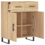 vidaXL Dulap, stejar sonoma, 69,5x34x90 cm, lemn compozit