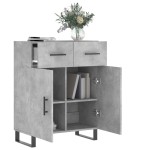 vidaXL Dulap, gri beton, 69,5x34x90 cm, lemn compozit vidaXL Dulap, gri beton, 69,5x34x90 cm, lemn compozit