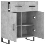 vidaXL Dulap, gri beton, 69,5x34x90 cm, lemn compozit vidaXL Dulap, gri beton, 69,5x34x90 cm, lemn compozit