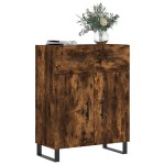 vidaXL Dulap, stejar fumuriu, 69,5x34x90 cm, lemn compozit