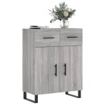 vidaXL Dulap, gri sonoma, 69,5x34x90 cm, lemn compozit