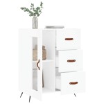 vidaXL Servantă, alb, 69,5x34x90 cm, lemn compozit vidaXL Servantă, alb, 69,5x34x90 cm, lemn compozit