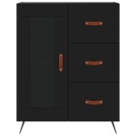 vidaXL Servantă, negru, 69,5x34x90 cm, lemn compozit vidaXL Servantă, negru, 69,5x34x90 cm, lemn compozit
