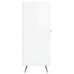 vidaXL Servantă, alb extralucios, 69,5x34x90 cm, lemn compozit vidaXL Servantă, alb extralucios, 69,5x34x90 cm, lemn compozit