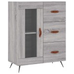 vidaXL Servantă, gri sonoma, 69,5x34x90 cm, lemn compozit