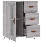 vidaXL Servantă, gri sonoma, 69,5x34x90 cm, lemn compozit
