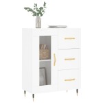 vidaXL Servantă, alb, 69,5x34x90 cm, lemn compozit