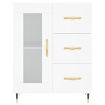 vidaXL Servantă, alb, 69,5x34x90 cm, lemn compozit