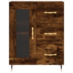 vidaXL Servantă, stejar fumuriu, 69,5x34x90 cm, lemn compozit vidaXL Servantă, stejar fumuriu, 69,5x34x90 cm, lemn compozit