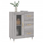 vidaXL Servantă, gri sonoma, 69,5x34x90 cm, lemn compozit