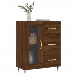 vidaXL Servantă, stejar maro, 69,5x34x90 cm, lemn prelucrat